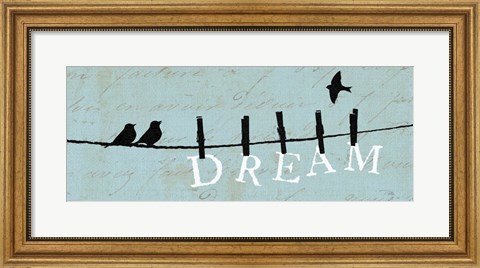 Framed Birds on a Wire - Dream Print