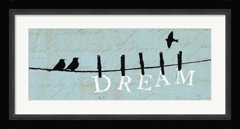 Framed Birds on a Wire - Dream Print