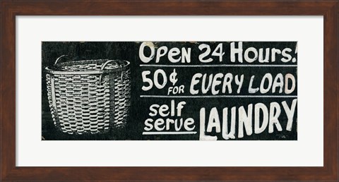 Framed Vintage Sign II Print