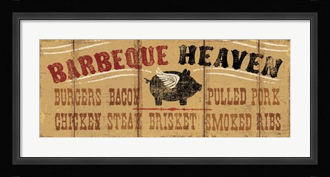 Framed Barbeque Heaven Print