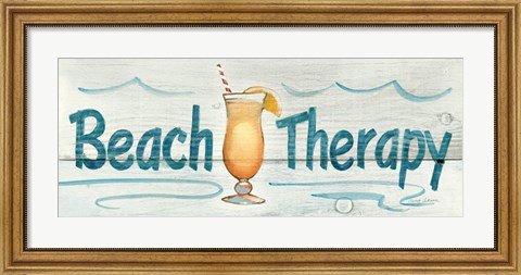 Framed Beach Therapy Print