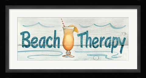 Framed Beach Therapy Print