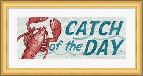 Framed Catch of the Day Print