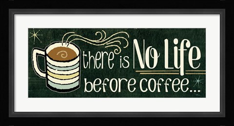 Framed Funny Coffee II Print