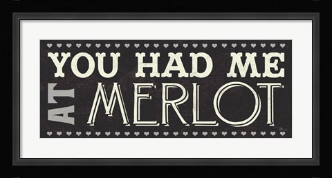 Framed Wine Lovers III Print