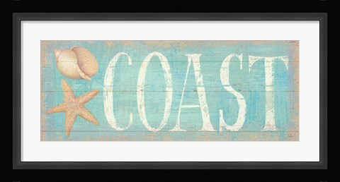 Framed Pastel Coast Print