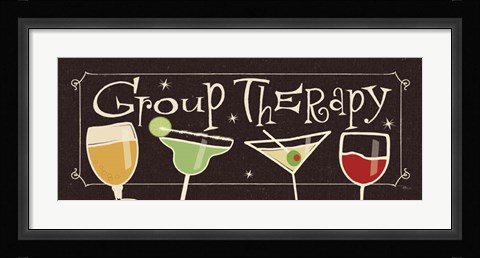 Framed Group Therapy II Print