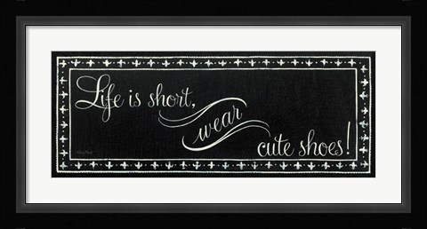 Framed Cute Shoes Print