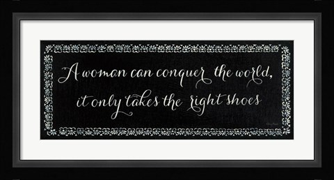 Framed Right Shoes Print