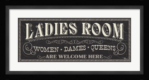 Framed Ladies and Gents I Print