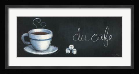 Framed Chalkboard Menu I - Cafe Print