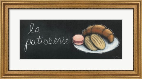 Framed Chalkboard Menu II - Patisserie Print
