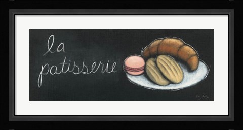Framed Chalkboard Menu II - Patisserie Print