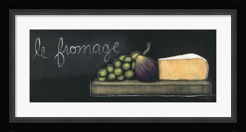 Framed Chalkboard Menu III - Fromage Print