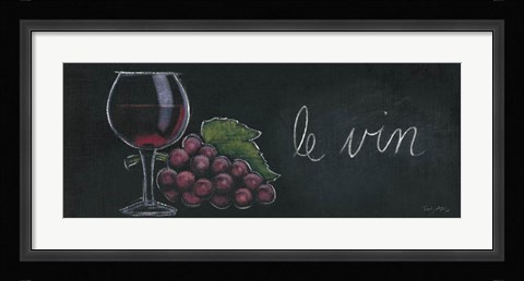 Framed Chalkboard Menu IV - Vin Print