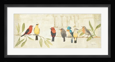 Framed Adoration of the Magpie Panel II Print