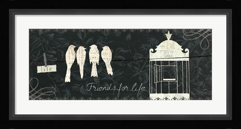 Framed Love Paris Panel IV Print