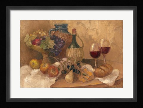 Framed Abundant Table with Pattern Print