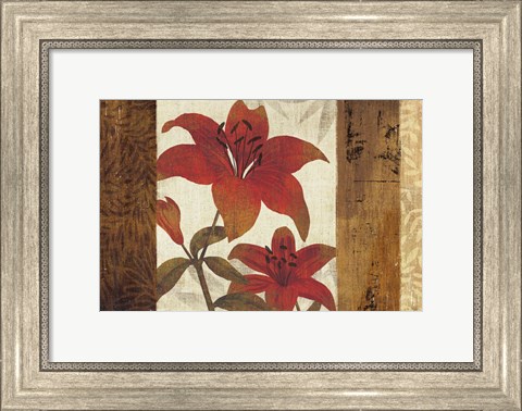 Framed Floral Harmony I Print