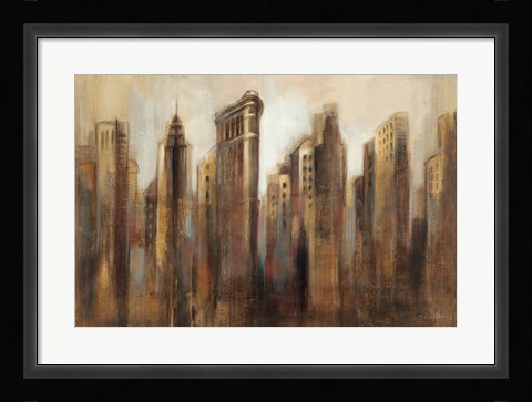 Framed Flatiron Skyline Print