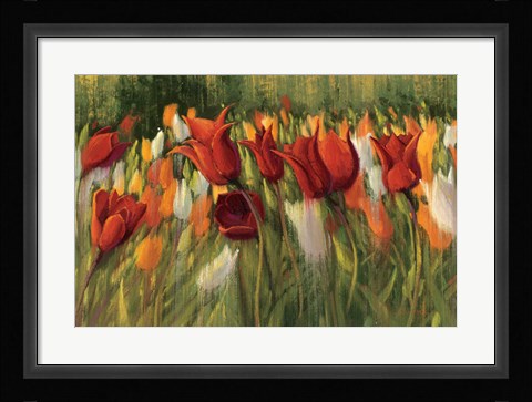 Framed Tipsy Tulips Print