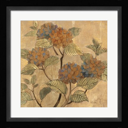 Framed Golden Hydrangea Print