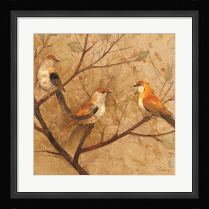 Framed Checking In Print