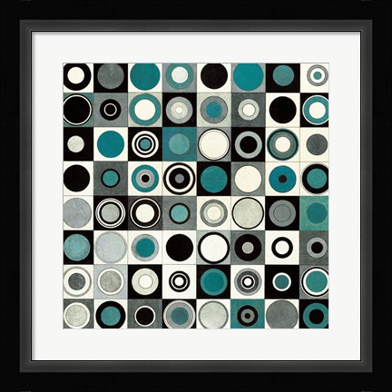 Framed Carnaby Street Blue Print