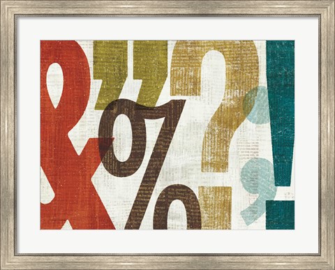 Framed Punctuated I Print