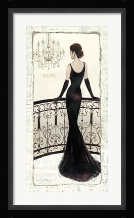 Framed La Belle Noir Print