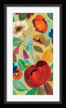 Framed Summer Floral Panel II Print