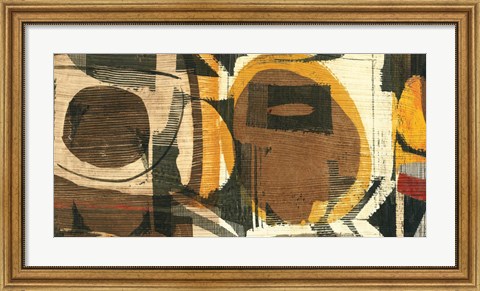 Framed Graphic Abstract I Print