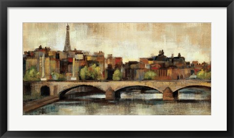 Framed Paris Bridge I Spice Print