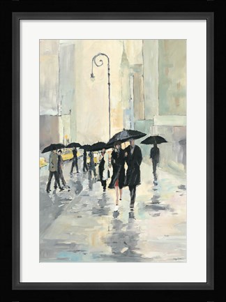 Framed City in the Rain Print