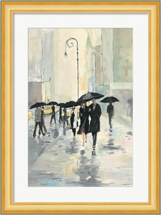 Framed City in the Rain Print
