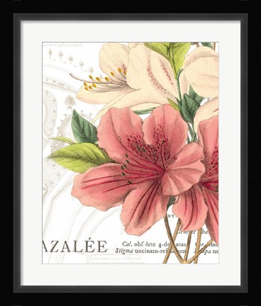 Framed Azalee Jardin I Print