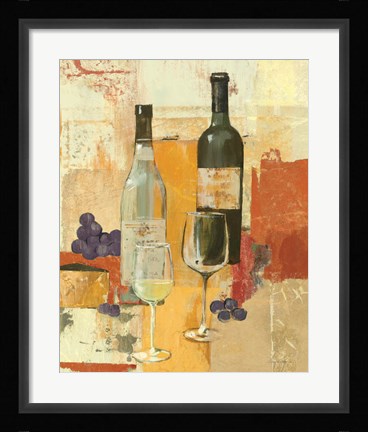 Framed Contemporary Wine Tasting II Print
