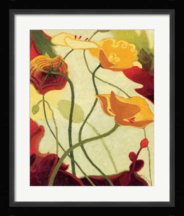 Framed Tres Vignes III Print