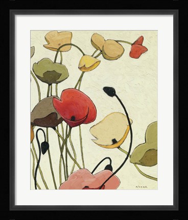 Framed Pavots Ondule II Print