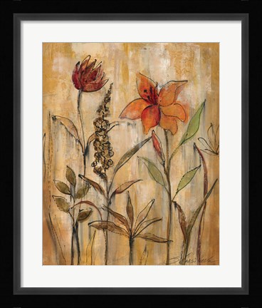 Framed Aquarelle Garden II Print