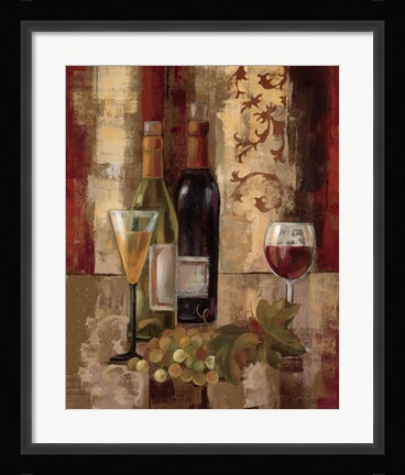 Framed Graffiti and Wine III Print