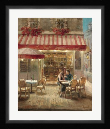 Framed Paris Cafe II Print