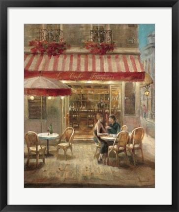 Framed Paris Cafe II Print