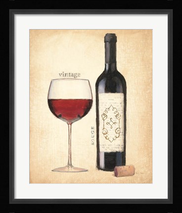 Framed Vintage Rouge Print