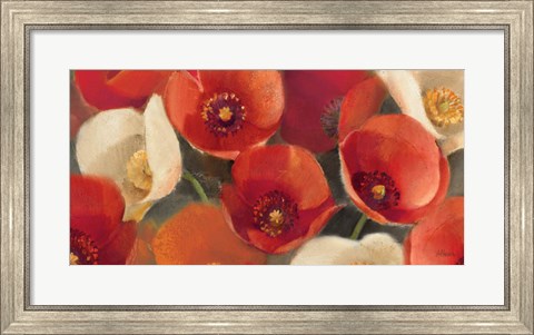 Framed Poppies Bloom I Print