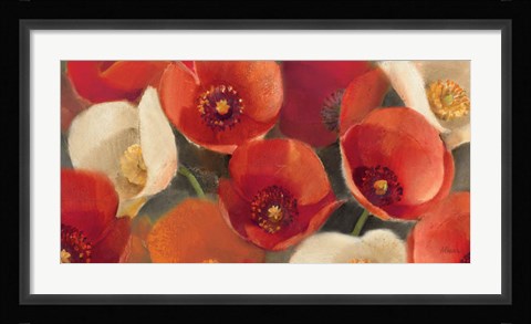 Framed Poppies Bloom I Print