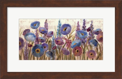 Framed Lupines and Poppies Print