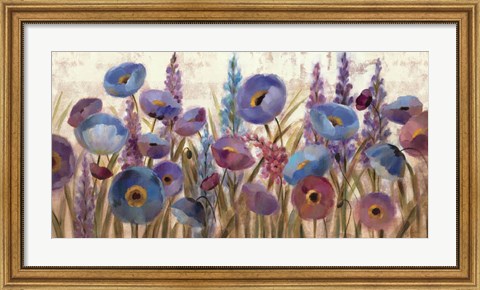 Framed Lupines and Poppies Print