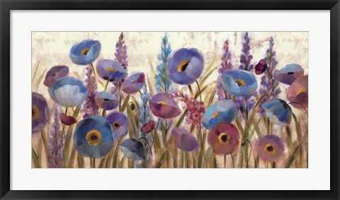 Framed Lupines and Poppies Print