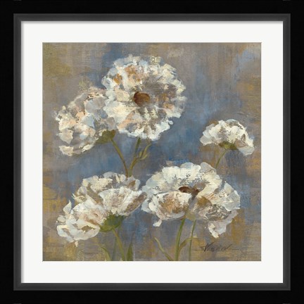 Framed Flowers in Morning Dew I Print